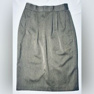 Karen Scott Vintage Business Pencil Skirt Brown Women's Size 4 Excellent